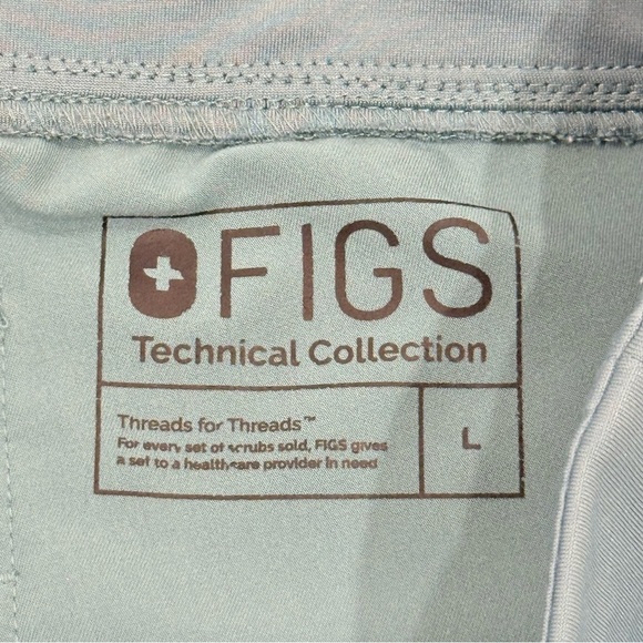 Figs Hydrogreen Scrub Set Catarina Scrub Top Zamora Jogger Pants Large Nurse - Picture 11 of 14